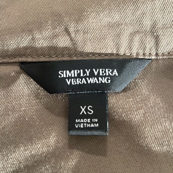 Simply Vera Wang Olive Green Women's Jacket XS - Picture 2 of 7